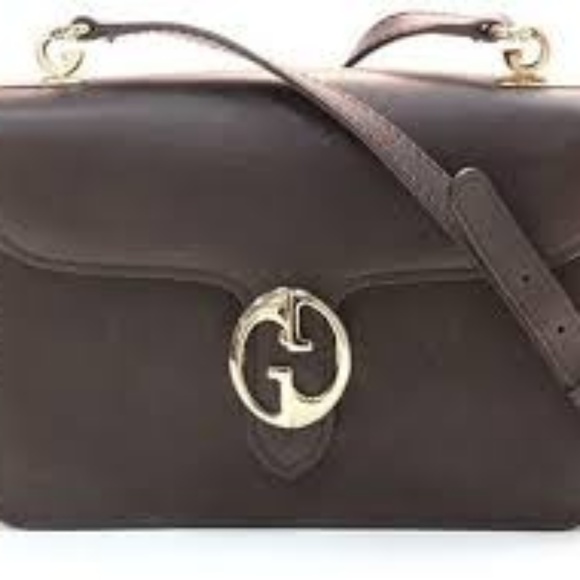 SOLD ON E BAY GUCCI LEATHER SHOULDER HANDBAG - Picture 2 of 8